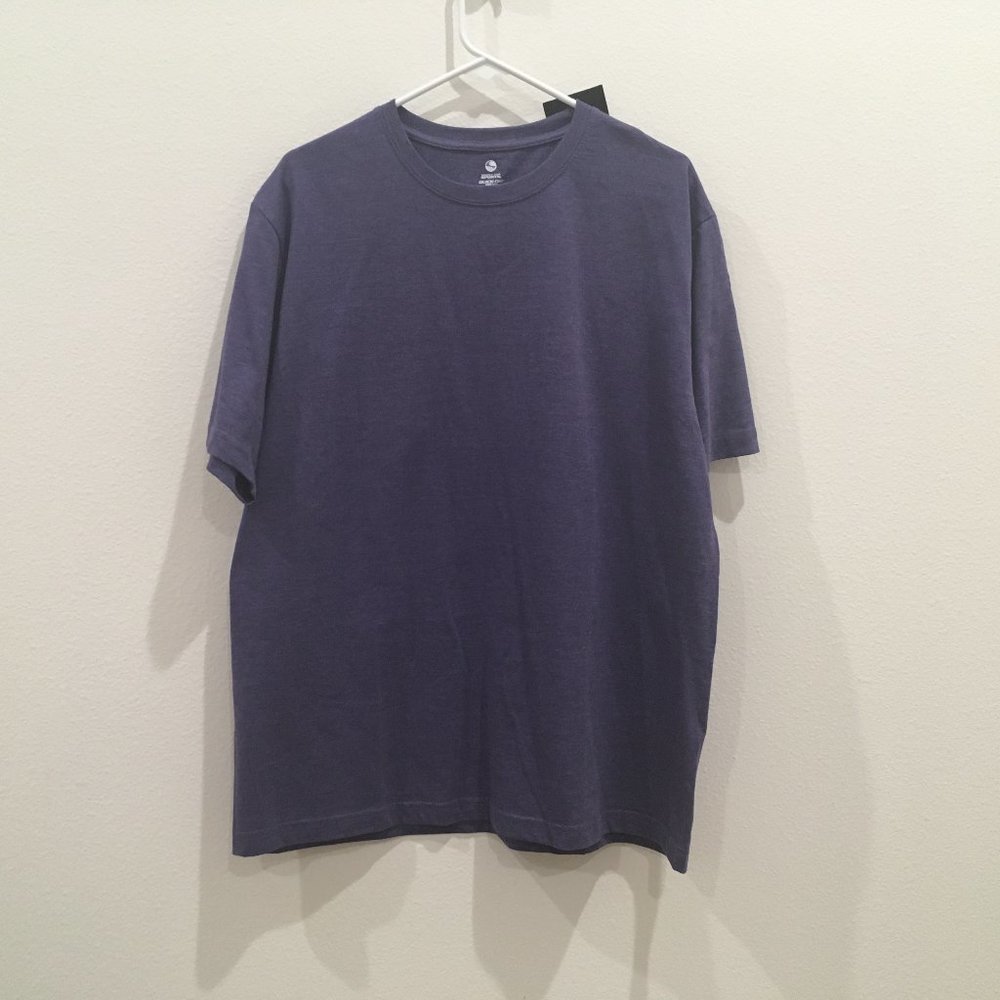 Simply For Sports Quick-Dri Cotton Men's T-Shirt Short Sleeve Purple Heather XL